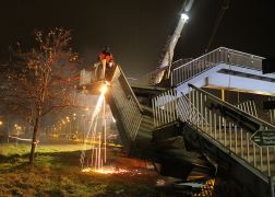 Naechtlicher Brueckenabriss In Jena 14